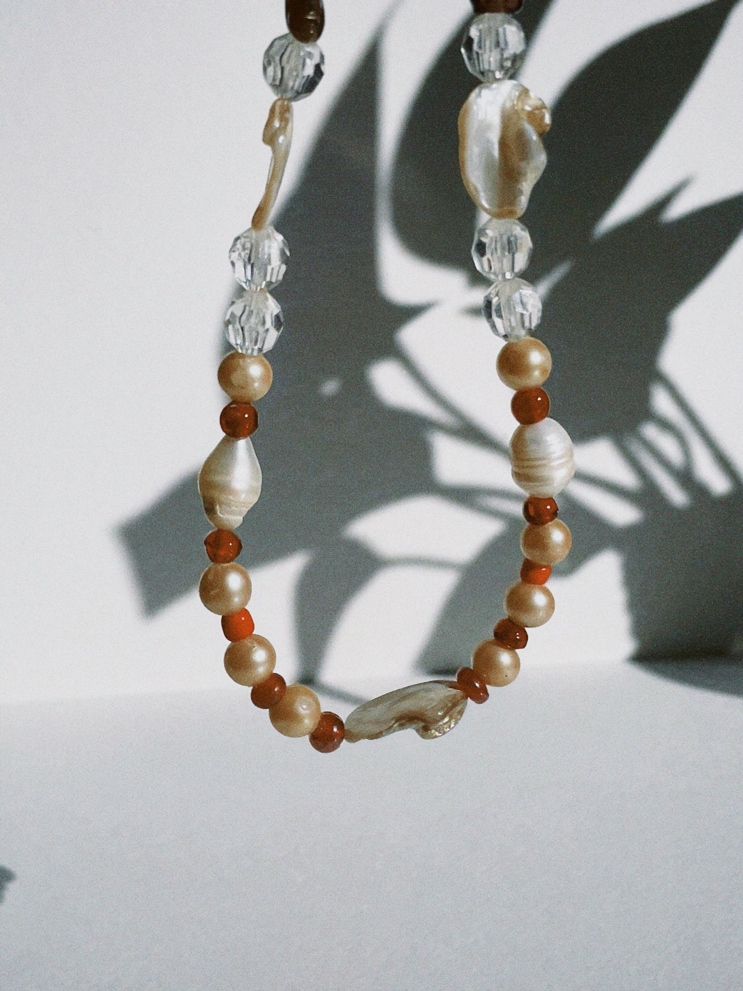 Collar perlas orange